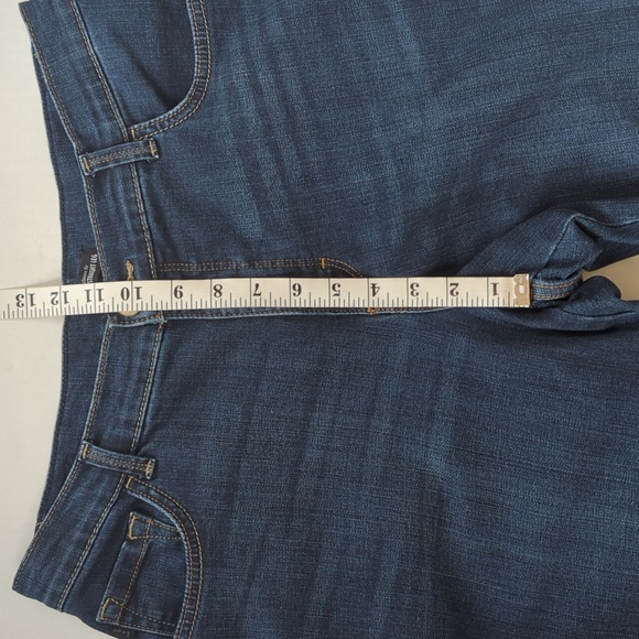 Lee Classic Fit Straight Leg Jeans 12P Blue Distressed Whiskering - Picture 15 of 16